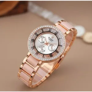 Premium Rolex Celine Watch Copper Pink For Women (SUP152)