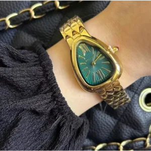 Bvlgari Watch Serpenti Seduttori Gold Green Dial For Women (SW422)