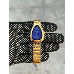 Bvlgari Watch Serpenti Seduttori Gold Blue Dial For Women (SW425)