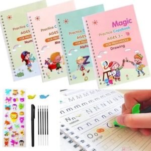 Book Magic Practice Copybook For Kids (4 BOOKS+10 REFILL)