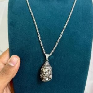 2 Face Pendent of Hanuman/Shankar with Chain