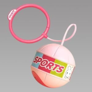 Skip Ball Portable Foldable Colorful Flash Wheel Swing Ball Kids Toys
