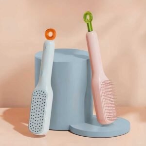 Self Cleaning Anti Static Massage Comb for Adults and Kids Pack of 1