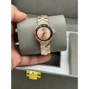 Dior Watch Diamond Full Rose gold For Women (SW248)