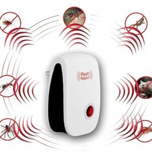 Ultrasonic Pest Repeller for Mosquito, Cockroaches, etc (Pack of 2)