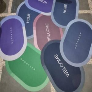Water Absorbing Anti Slip Floor Mat, Bath Mat , Cushion Mat Super Absorbent Soft Carpet, Quick Dry Dirt Barrier For Bathroom Home Office (40X60Cm, Assorted Color any 1)