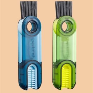 3 in 1 Multifunctional Bottle Gap Cleaner Brush Cup Crevice Cleaning Tool With Mini Silicone Cup Holder Cleaner (Pack of 2)