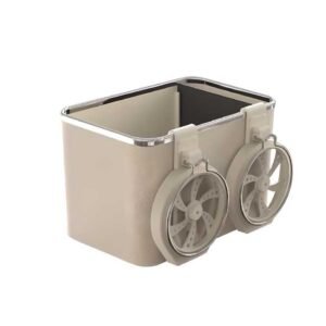 Car Armrest Storage Box with 2 Foldable Cup Holder Multifunctional Universal Car Console Box