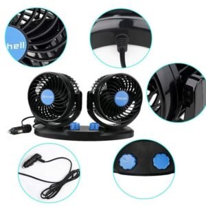 Car Air Circulation Fan 360° Rotatable Auto Car Cooling Fan