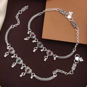 Women's Silver Plated Anklets