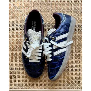 Adidas Samba X Wales Bonner Navy Shoes For Men (BOT1213)