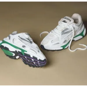 Lacoste L003 2k24 White Green Shoes For Men (BSF809)