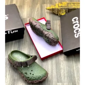 Crocs All Terrain Atlas Army Green Clogs For Men (LAB979)