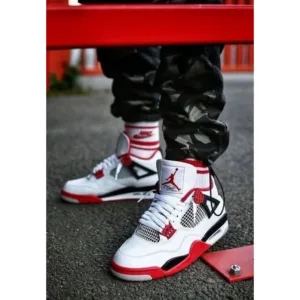 Air Jordan Retro 4 Fire Red Shoes For Men (BSF847)